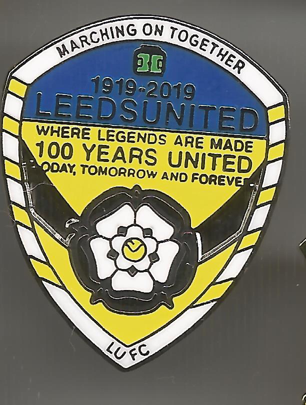 Pin Leeds United FC 100 Jahre 1919-2019